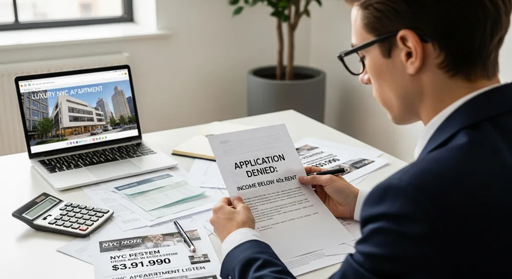 Application Denied Income Below 40x Rent